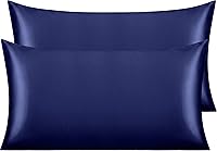 Vista 19 de NTBAY - Fundas de almohada de satén para cabello y piel, fundas de almohada sedosas de lujo con cierre de sobre.