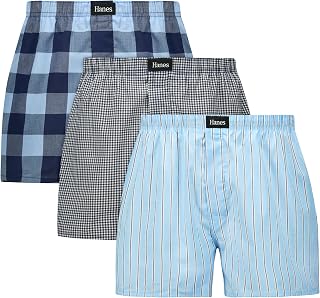 Hanes 남성용 속옷 복서, 오리지널 얼티밋 면 스트레치 우븐 수분 흡수 멀티팩 복서