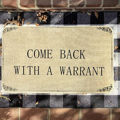 Miniatura 8 de Tapete divertido para puerta delantera, tapete de bienvenida antideslizante para puerta delantera, para interiores y exteriores, tapete decorativo