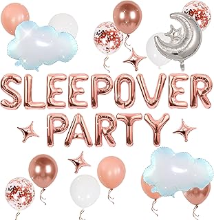 LaVenty décoration fête pyjama soirée spa ballons accessoires filles nuit douce anniversaire fête bébé mariage