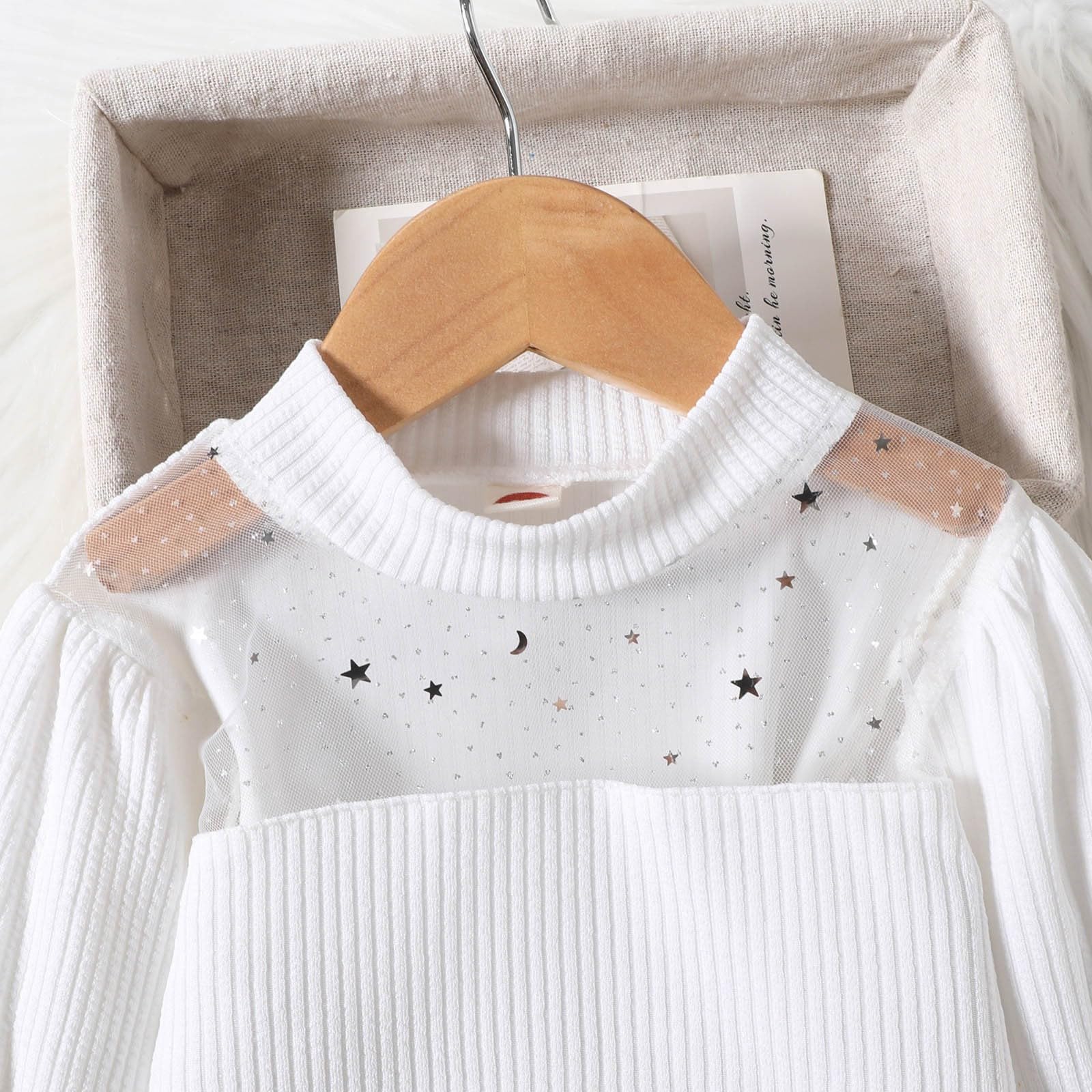 Top con Recorte de Fina y Manga de Burbuja para niñas pequeñas, Falda Irregular con Estampado a Cuadros, Trajes de otoño para niña con Sombrero Trajes De Damas