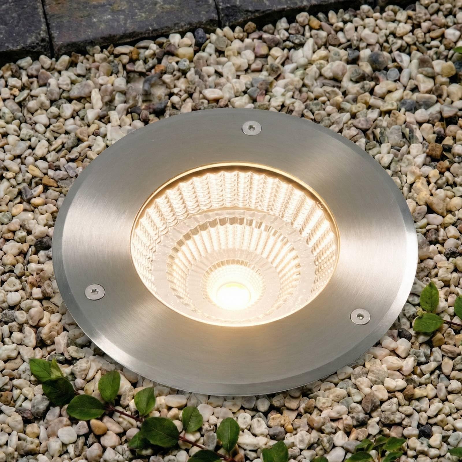 Arcchio LED Bodeneinbauleuchten Thentos (wasserdicht in Alu aus Edelstahl (1 flammig,) - Bodeneinbauleuchte außen