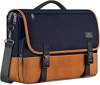 Vista 36 de MATEIN Bolsa tipo mensajero para hombres, mochila escolar para adolescentes, ligera de 17.3 pulgadas, maletín para laptop grande, bolsa cruzada