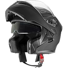 Rapido Boutique Collection Snowmobile Motorcycle Dual Visor Flip Up Modular Full Face Helmet DOT Approved