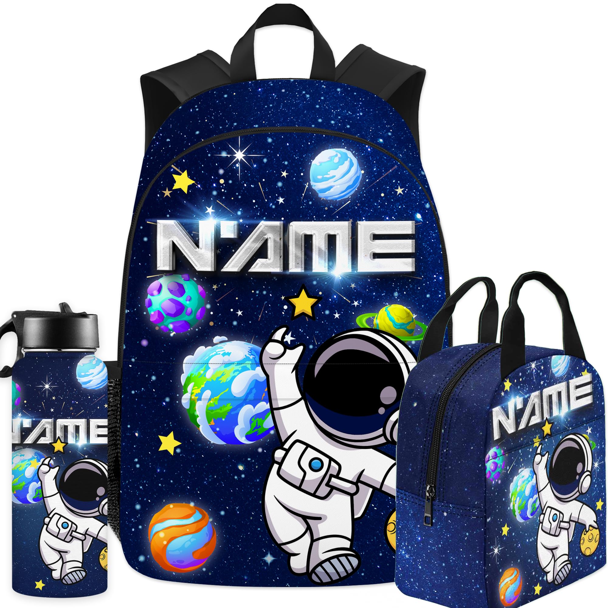 Artsadd Custom Kids Backpack for Girls Boys Personalized Name Backpacks Customized Bookbag for Kids Bookbag for Daughter Son Back to School Supplies