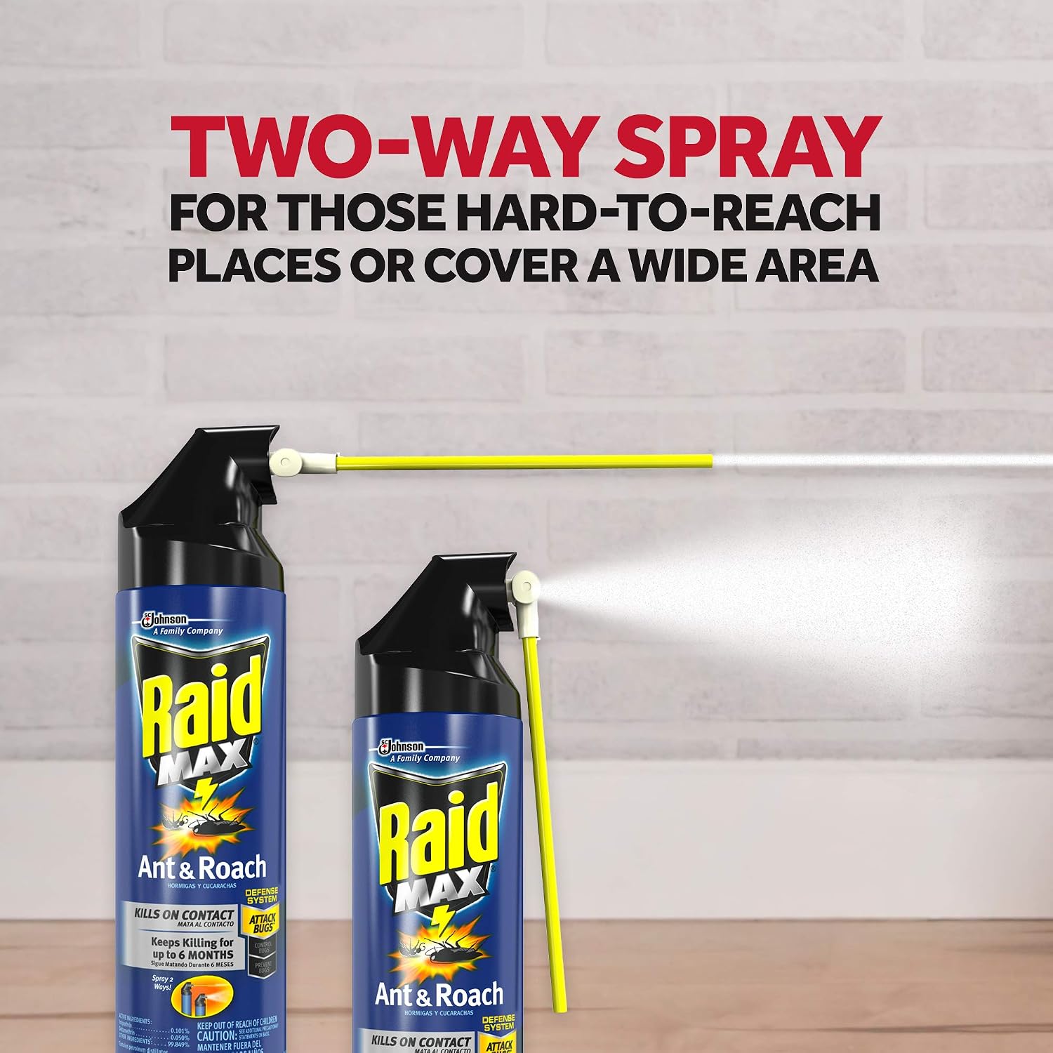 Raid Max Ant and Roach Spray, 14.5 OZ (Pack of 6)