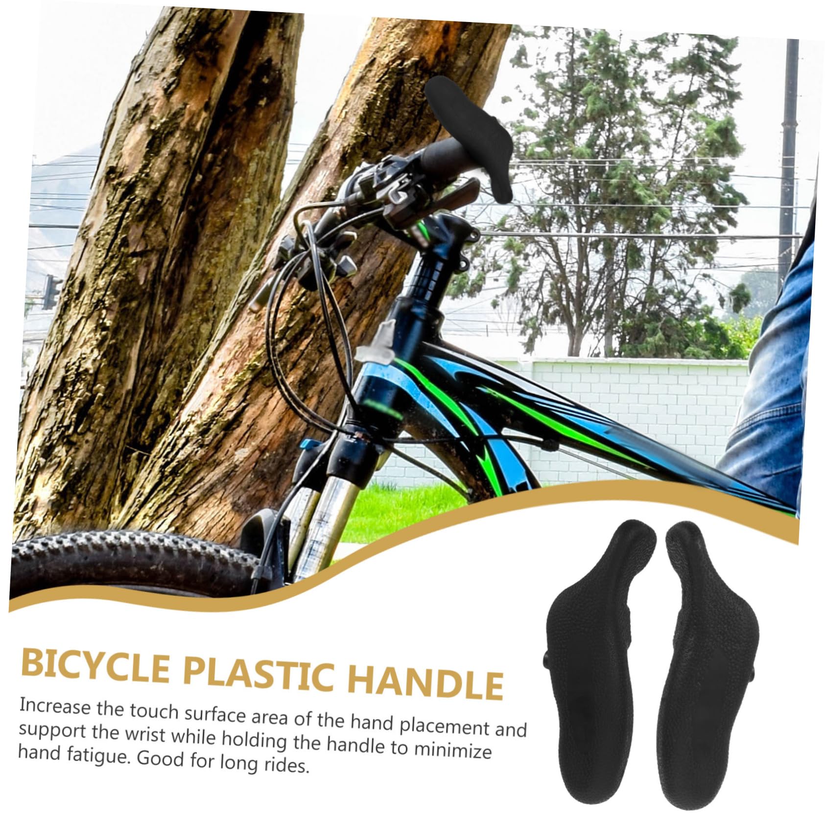 Poignées de Vélo pour Guidon de Montagne de Confortable Antidérapant Accessoires de Cyclisme pour Conduite Sécurisée