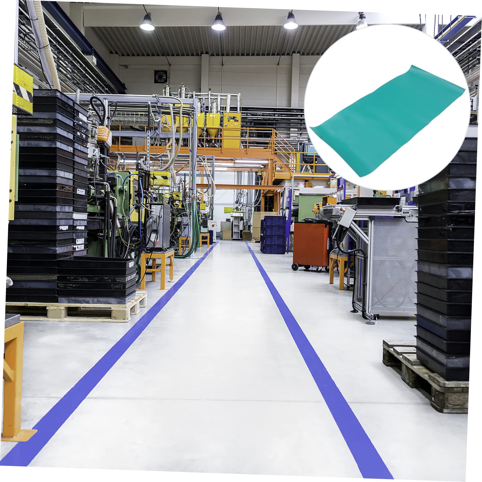 Labormatte Gummimatte Antistatische Tischmatte Grün 1x0,5m Verschleißfest Klebbar für Labor und Fabrik Geeignet für Labor und Industriearbeitsplätze