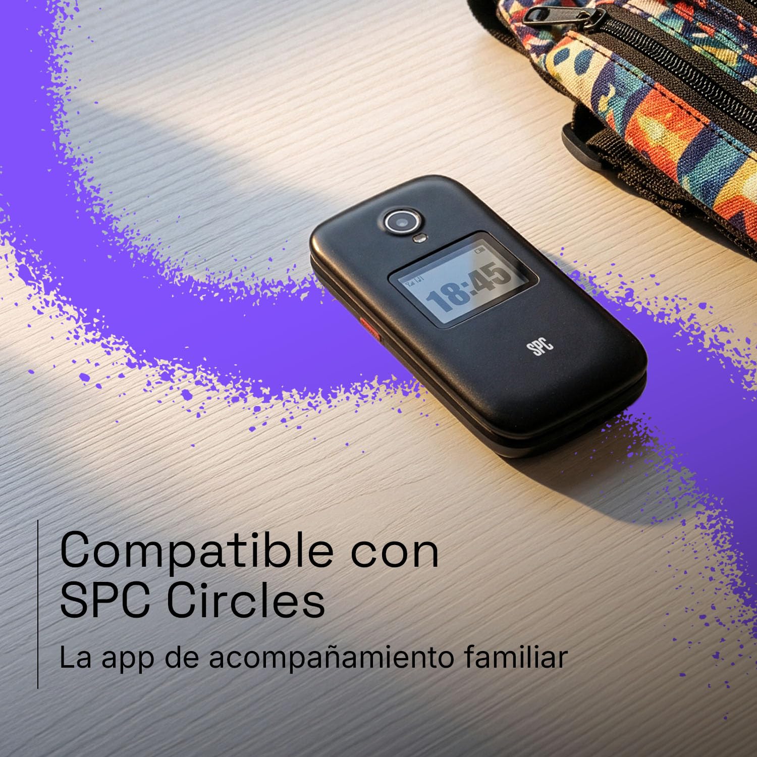 SPC Wild Star - Móvil para niños con GPS, botón SOS, sin Internet, Blanco | Compatible con SPC Circles para conocer ubicación y gestionar contactos, Bluetooth, 4G, cámara frontal y selfie