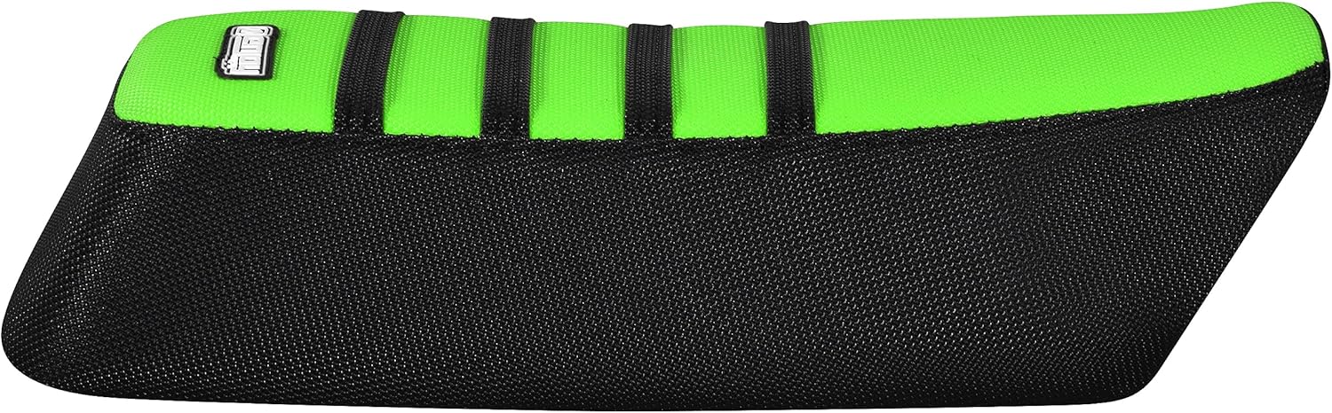 Enjoy Mfg Seat Cover - Compatible with Onyx RCR - CTY2 E-Bike - Black W/Ribs #392 (Black Sides/RED TOP/Black Ribs)