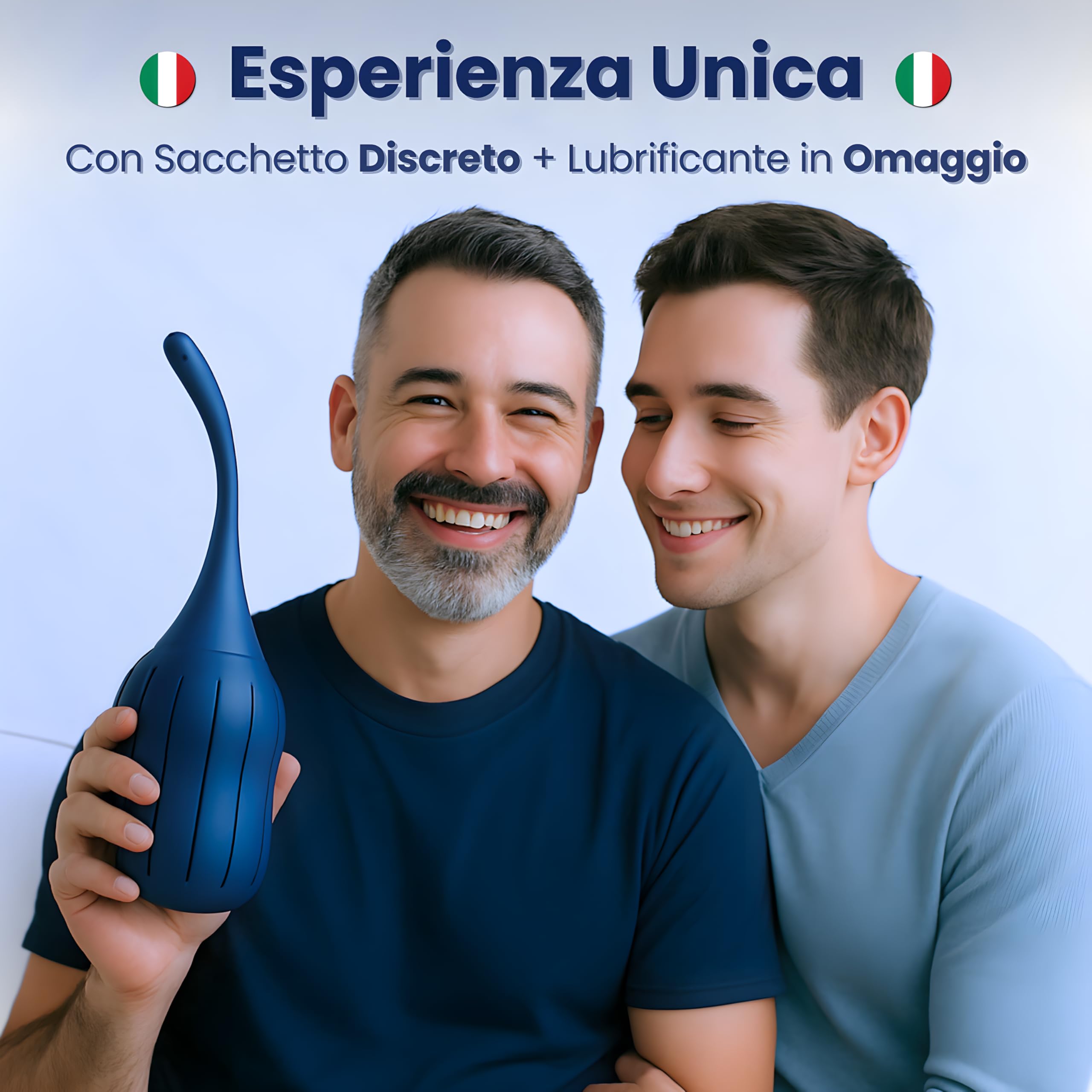 Doccia Intima 310ml - Clistere Per Pulizia Intestino - Peretta Per Lavaggio Anti-Riflusso - Enema Kit Per La Pulizia del Colon, Douche