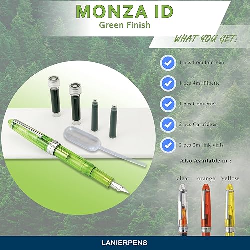 Miniatura 7 de Monteverde Monza ID - Pluma estilográfica, color verde