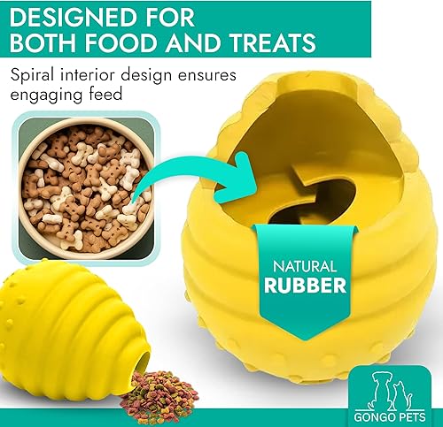 Miniatura 2 de Juguete masticable de rompecabezas para perros, juguete masticable de goma indestructible, divertidos juguetes de enriquecimiento de IQ para perros,