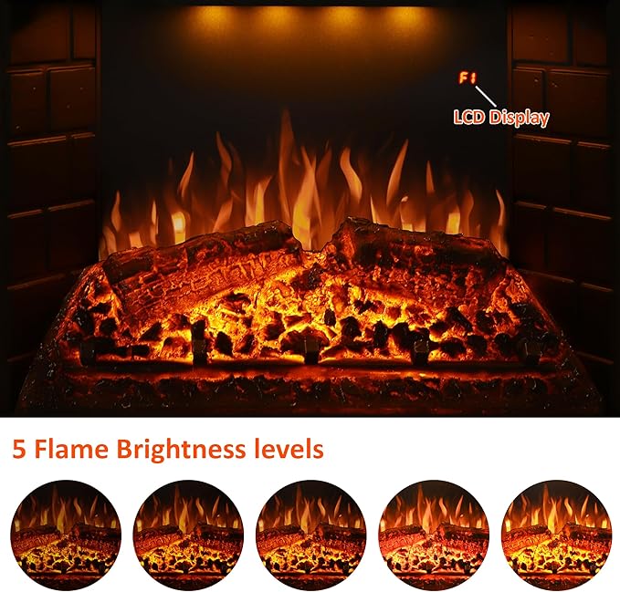 Chimenea Eléctrica Valuxhome 36 Pulgadas, Insert con Protección y Control Remoto miniatura 3