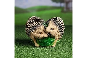AEVVV Charming Hedgehog Duo Planter - Polystone Home & Garden Decorative Pot