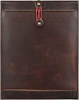 Vista 1 de Sobre de cuero para documentos de correo, carpeta de cartera de hojas de vida de oficina y trabajo, carpeta de cartera de documentos, organizador