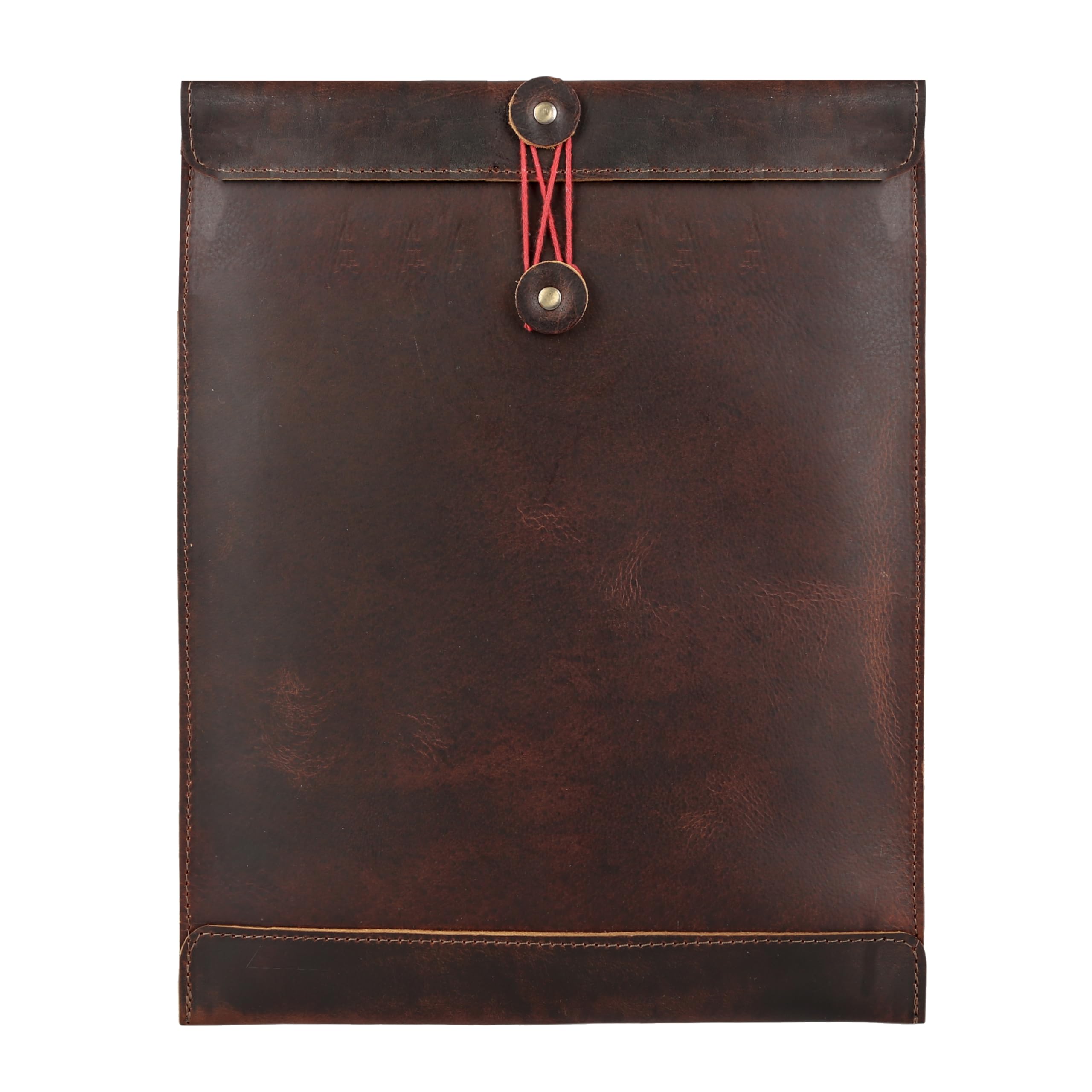 Leather Document Holder Mailing Envelope,Office & Work Resume Sales Portfolio Binder Folder-Interview/Legal Document Organizer Handmade (12.5 inches)