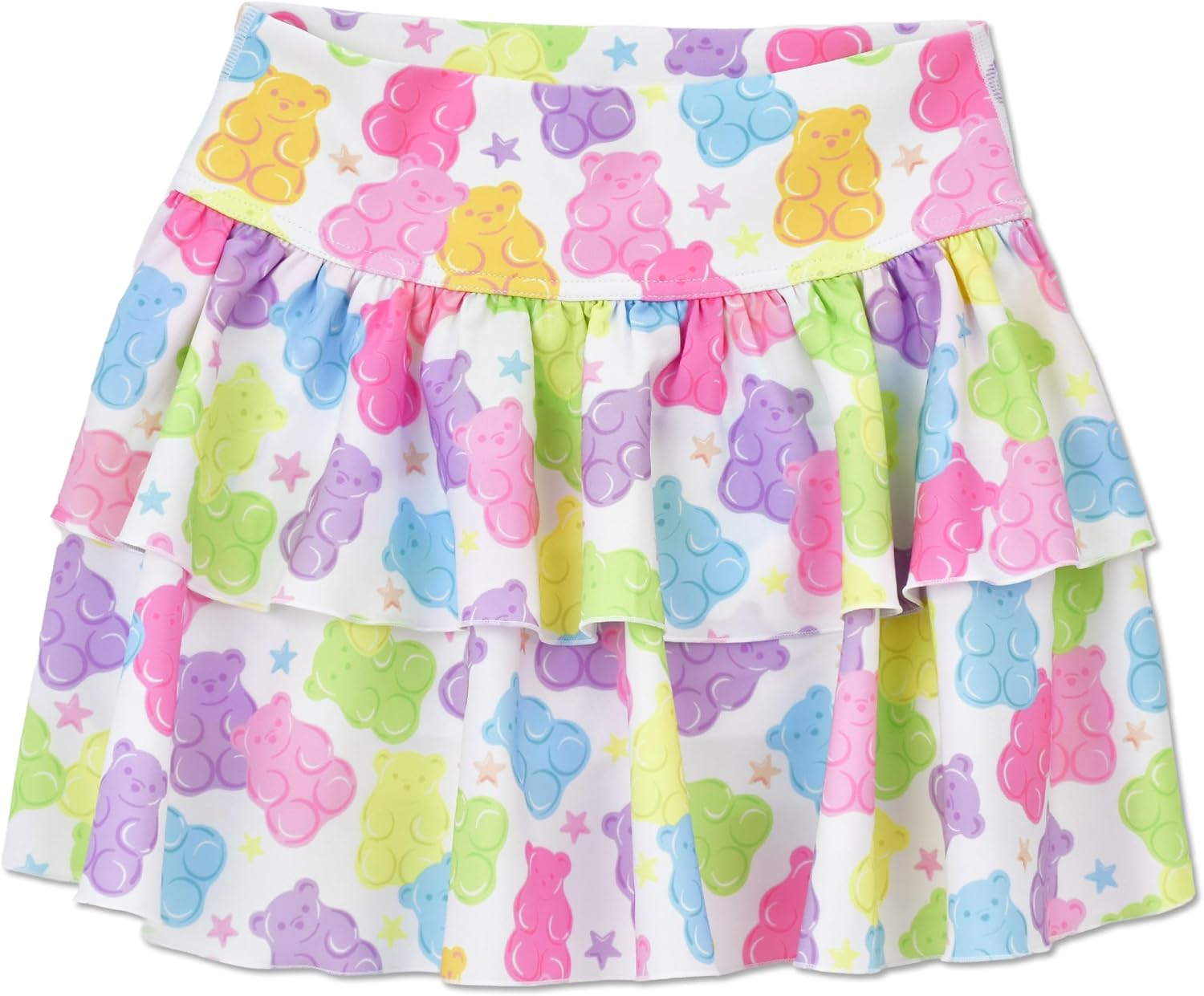 iscream Big Girls Spandex Blend Stretchy Ruffle Skort for Casual and Sports Wear