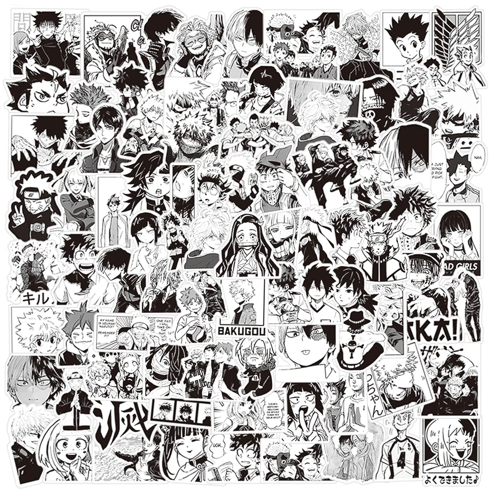 Buy Anime Mixed Stickers,100 Pcs Japan Classic Anime Themed Set Vinyl Waterproof Stickers for