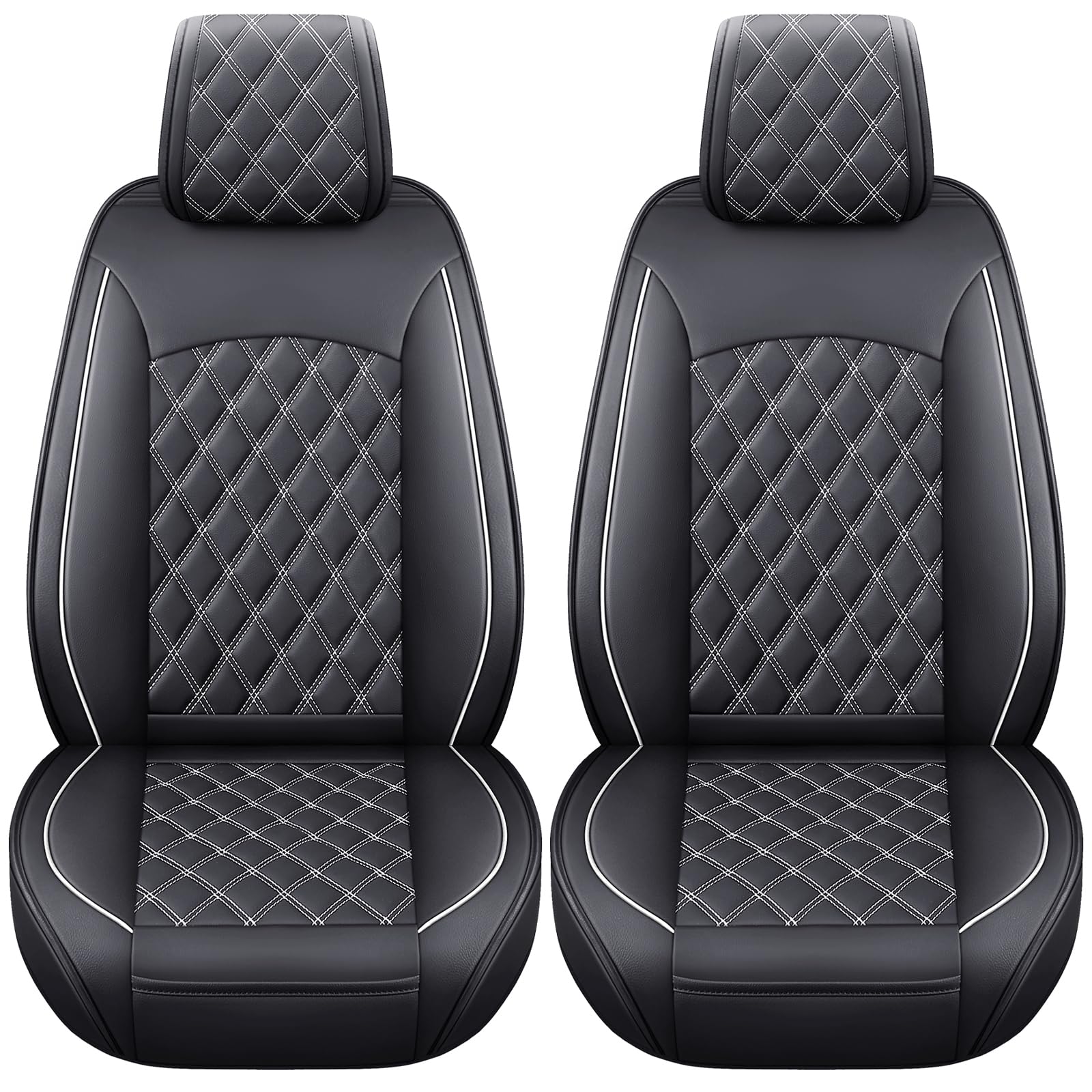 Aierxuan Toyota Tacoma Seat Covers Custom Fit 2005-2026 TRD Sport Nightshade Edition Access Cab Pickup Truck Waterproof Leather Front Car Cushions (2