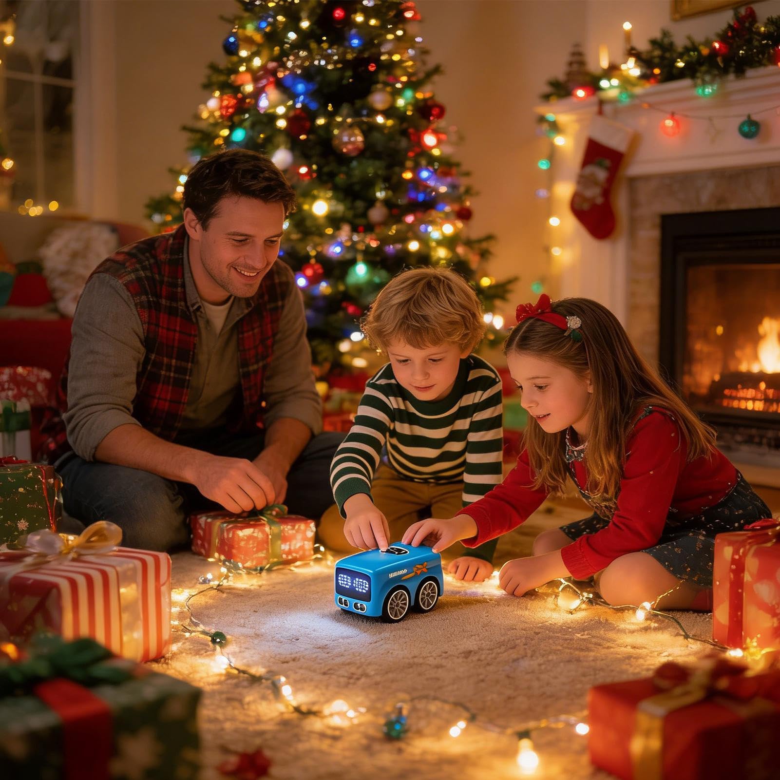 Auto A Controllo Remoto Con Rilevamento Gestuale | Bus Interattivo Intelligente - Auto RC Con Evitamento Ostacoli E Controllo A Mano,Per Bambini 5-12 Anni, Ideale Per Feste Di Compleanno, Casa, Scuola