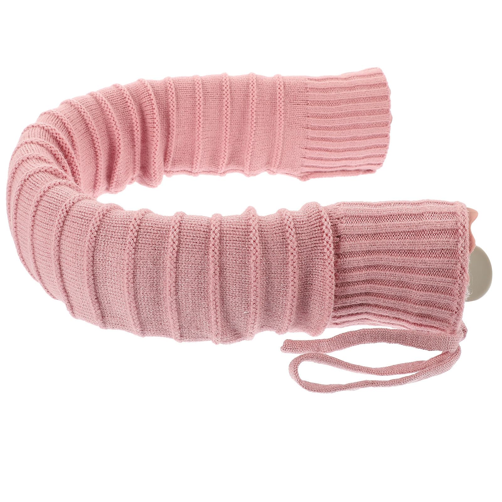 Hemobllo Bolsa de Agua Caliente para Cuello en Forma, Rellenable y Lavable, Silicona y Tejido de Punto, Adecuado para Uso en Casa y Viajes en Invierno Color Aleatorio