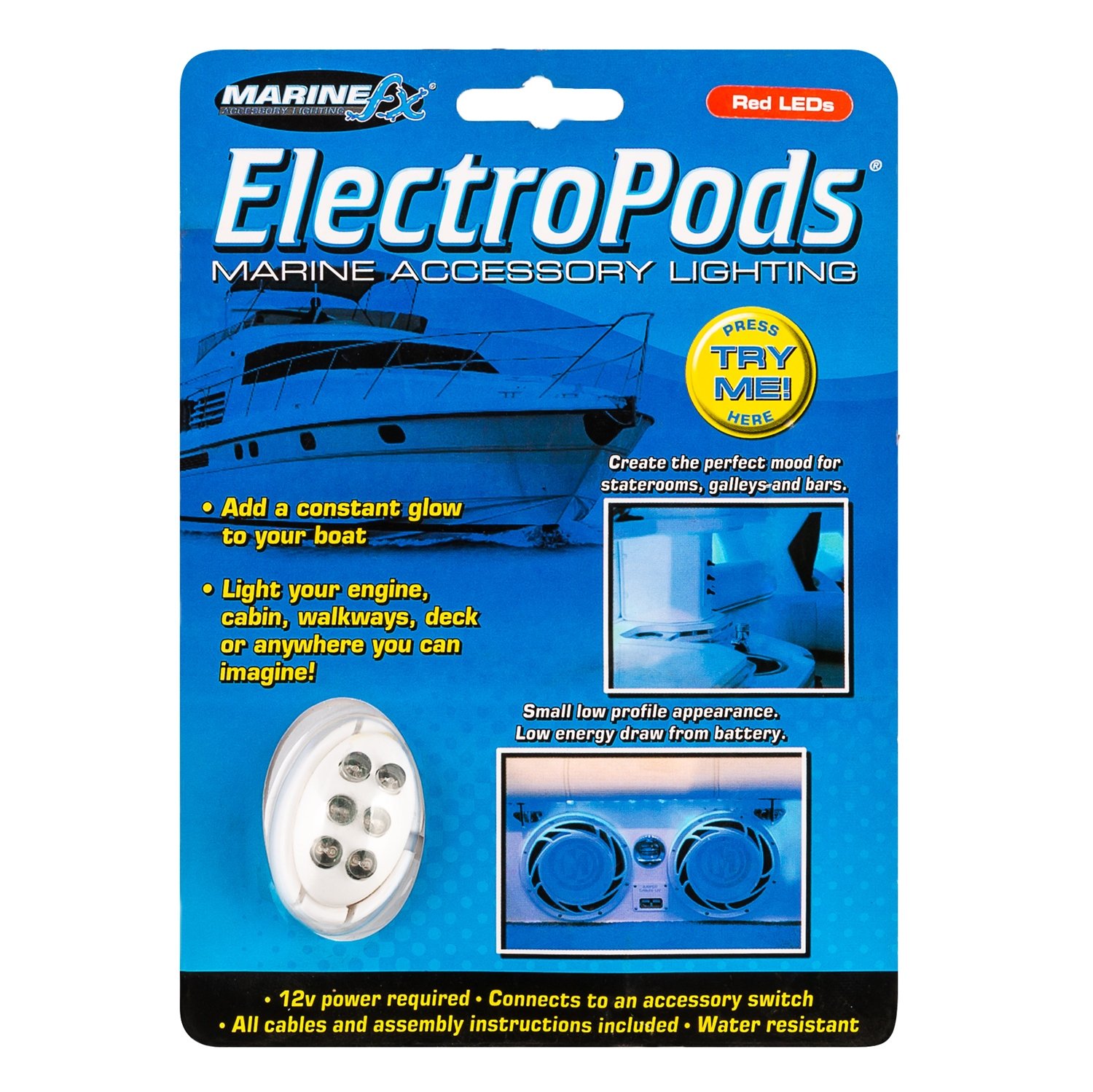 RED OVAL POD ACCENT LIGHT