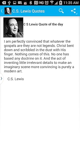 C S Lewis Quote of the day