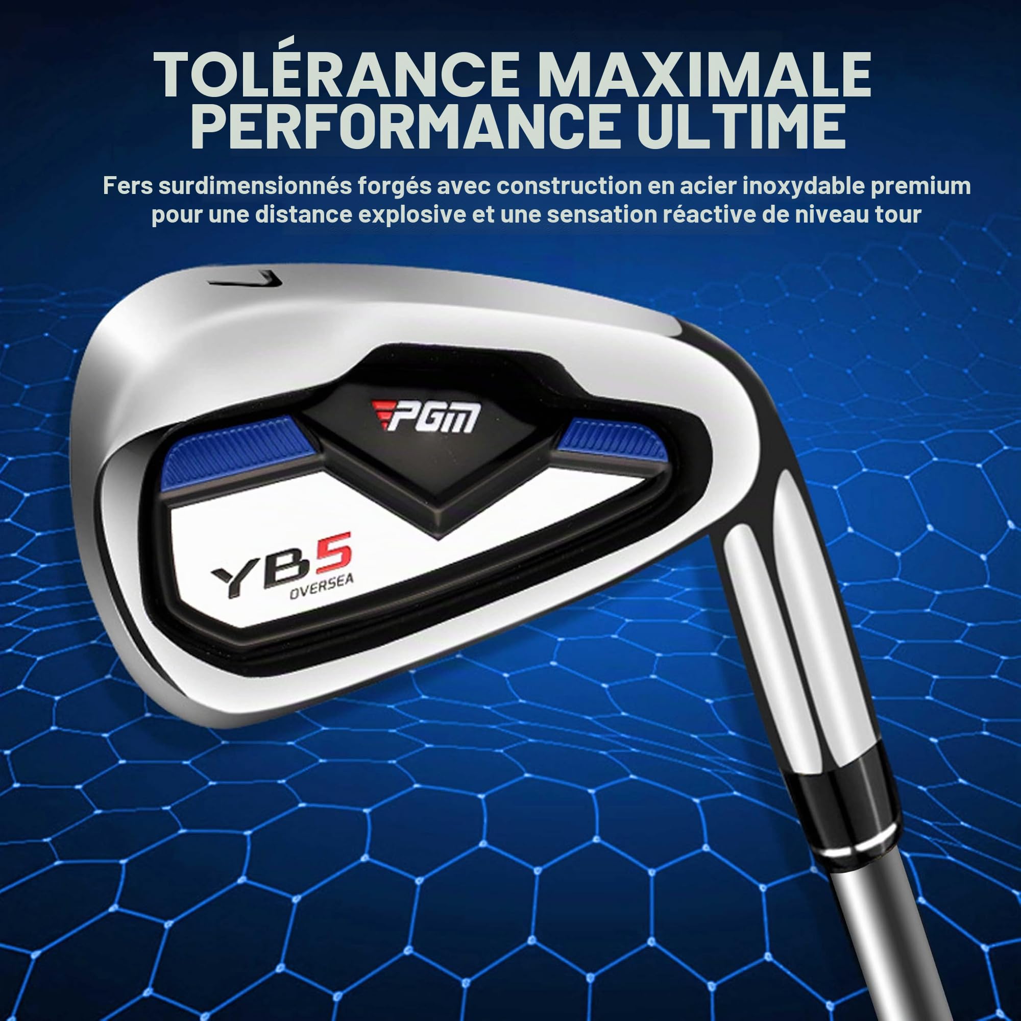 PGM Ensemble complet de clubs de golf pour droitier 12/15 pièces