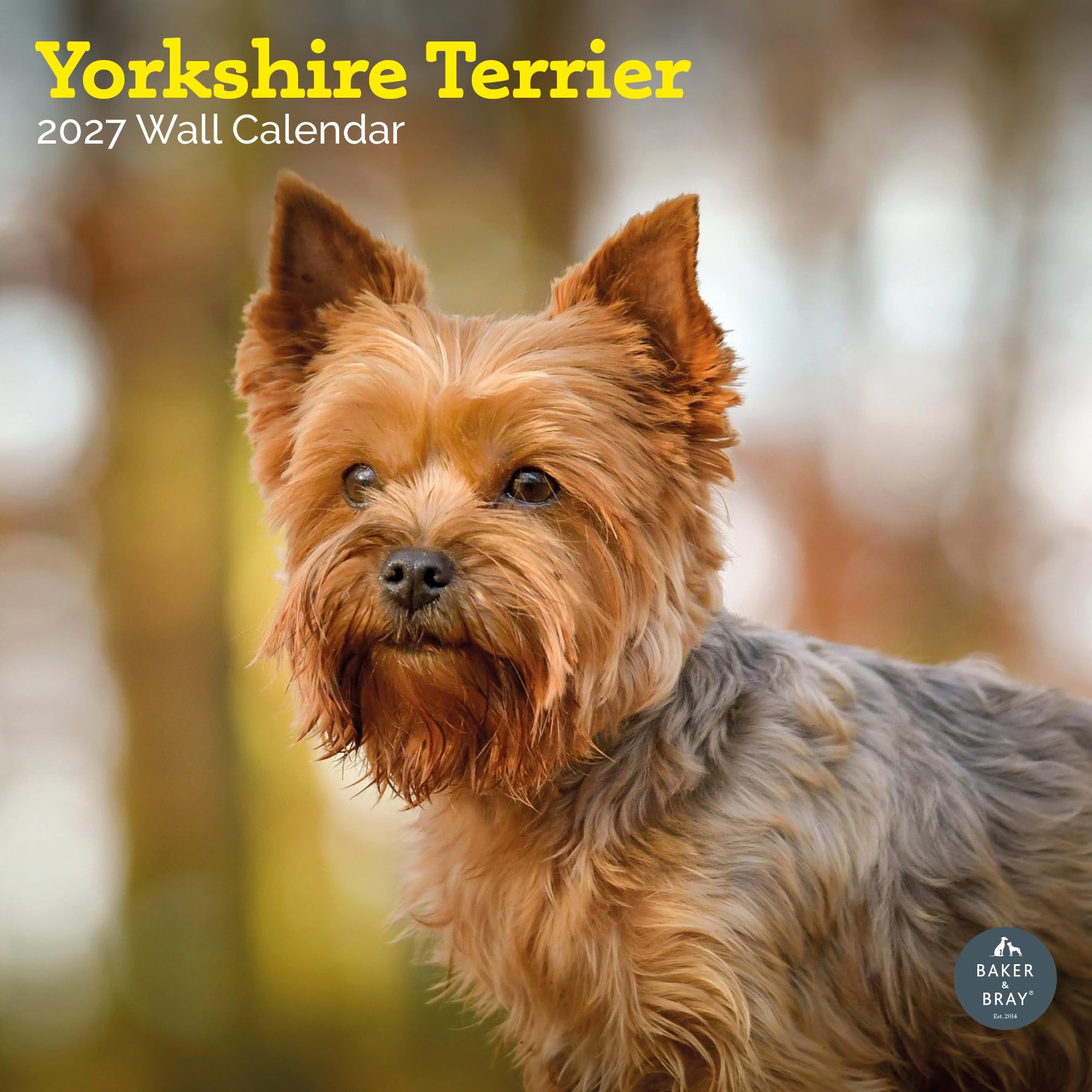 Baker and Bray Yorkshire Terrier Calendar 2027, Large