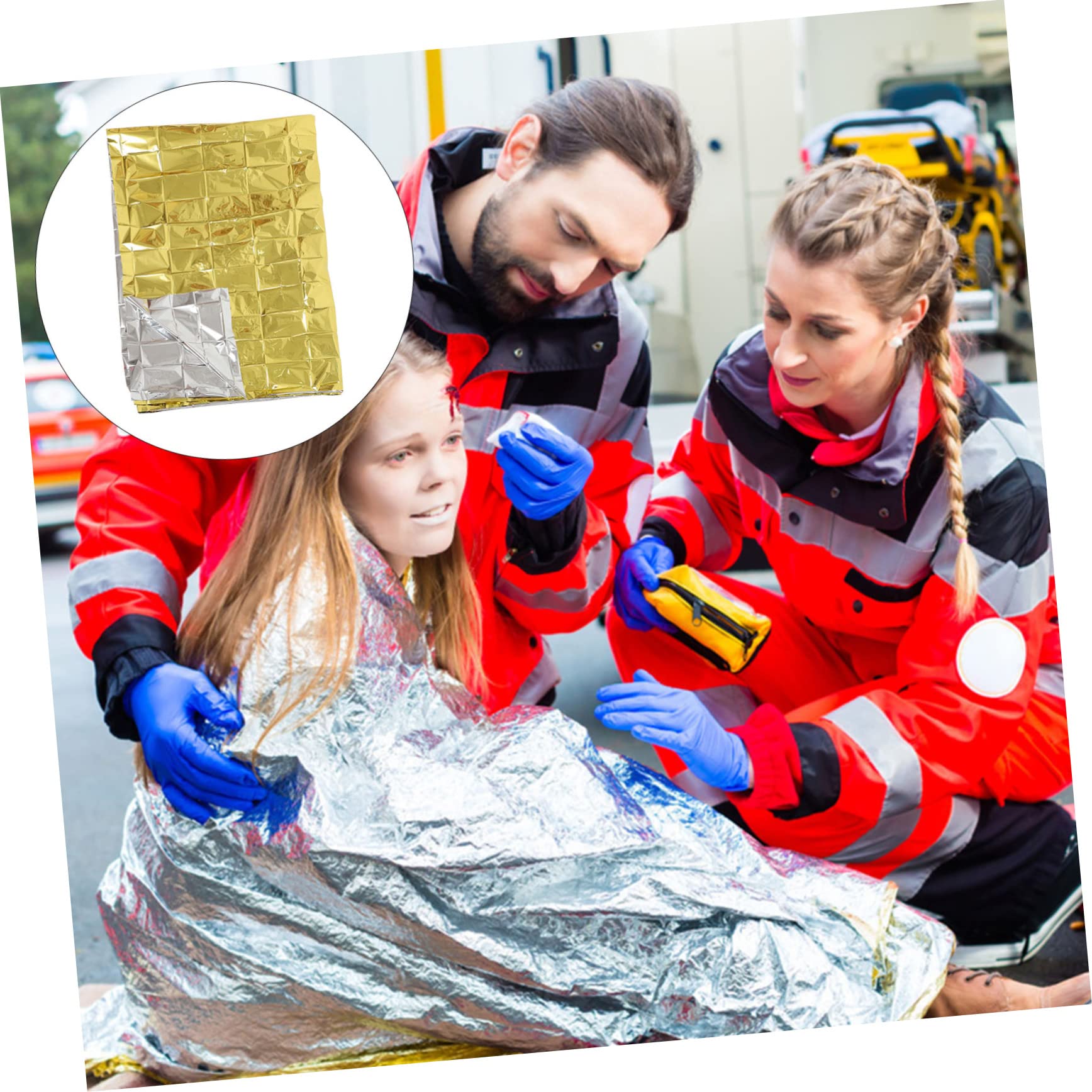 SUPVOX 10 Pezzi Coperta Di Emergenza Coperta Da Campeggio Coperta Di Sopravvivenza Con Isolamento Termico Forniture Di Emergenza Per Esterni Pellicola Riflettente