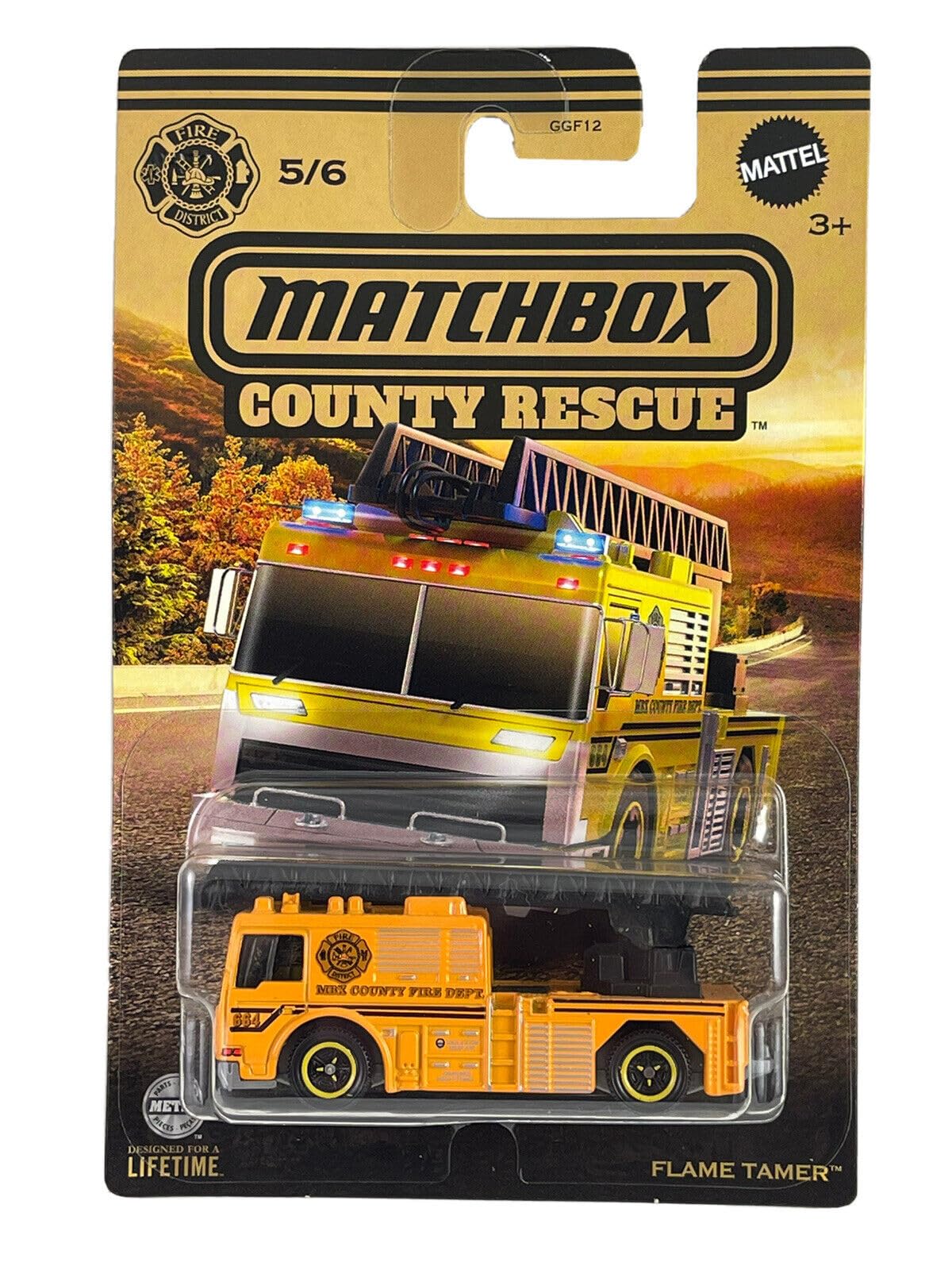 Amazon.com: Matchbox County Rescue Flame Tamer 5/6 : Toys & Games