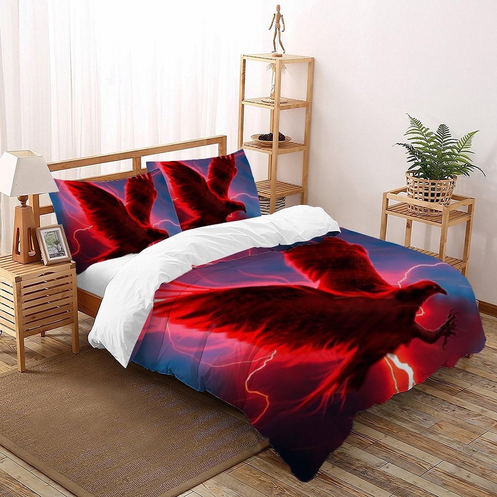 Parure de lit aigle 3D pour la decoration de chambre garcon