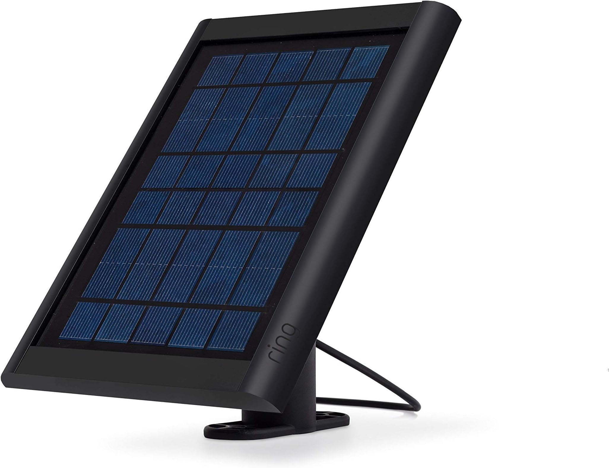 Solar Panel, Black, compatible with Ring Spotlight Battery and Stick Up Battery Cameras