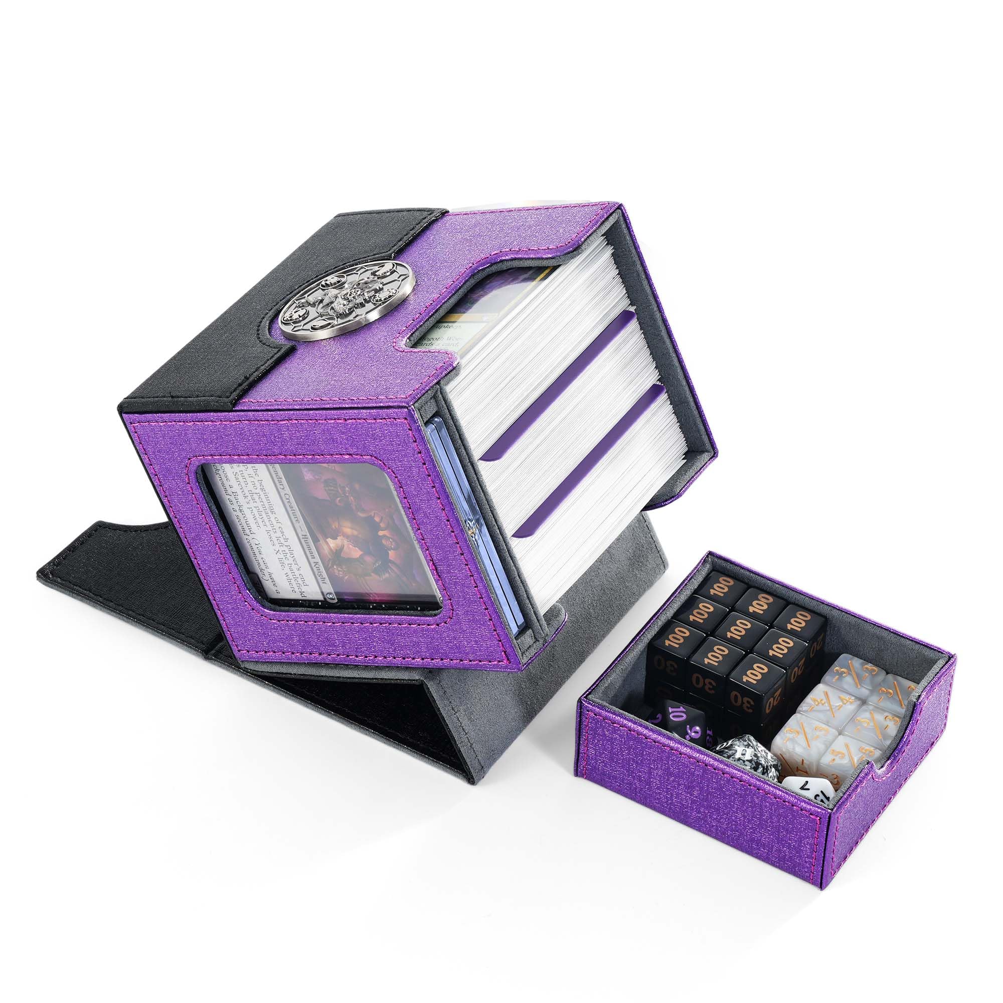 Komick Ultimate 6-in-1 Card Deck Box Set With Playmat Dice Tray, Large MTG Card - Foto 2