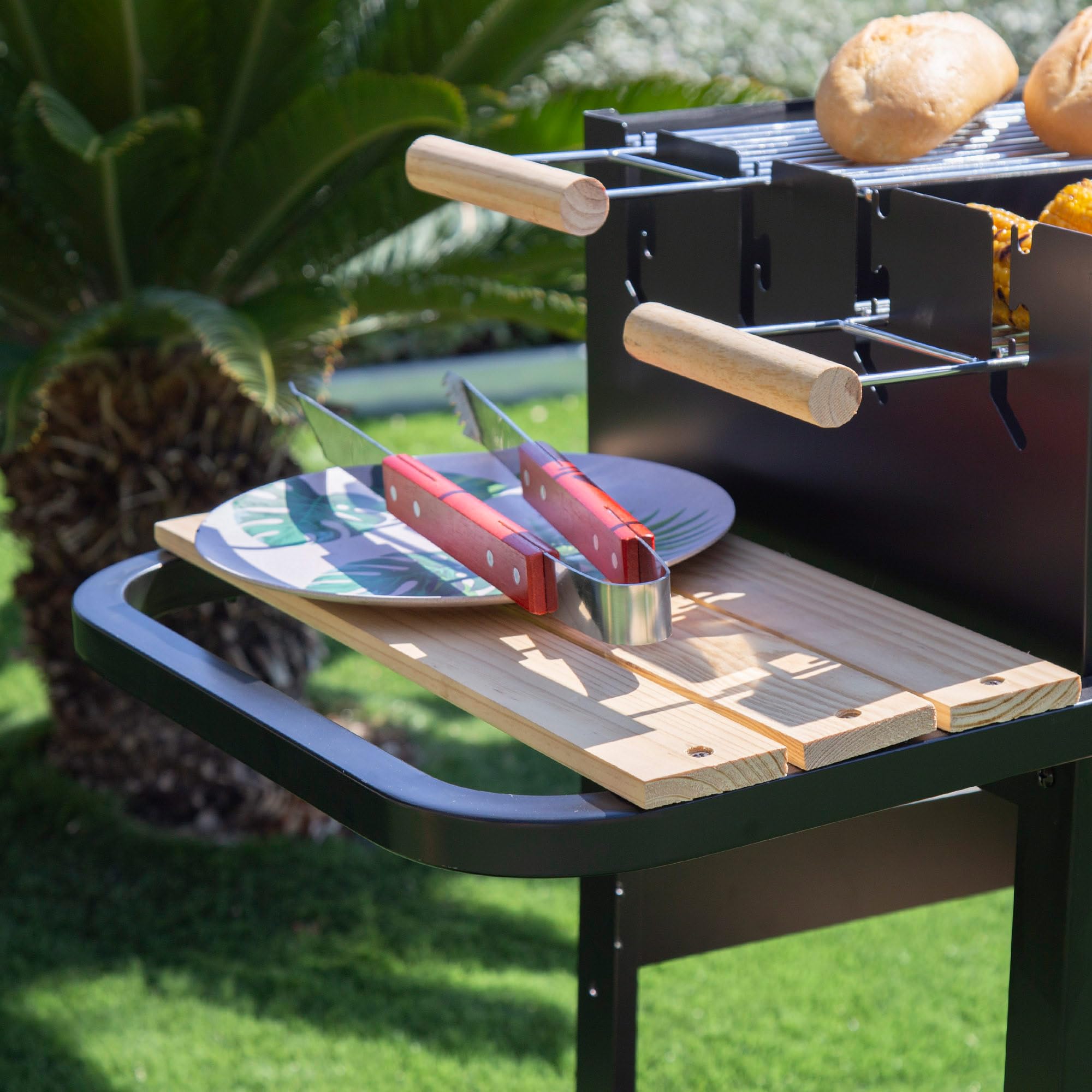 Barbecue au charbon de bois portable Aktive double grill