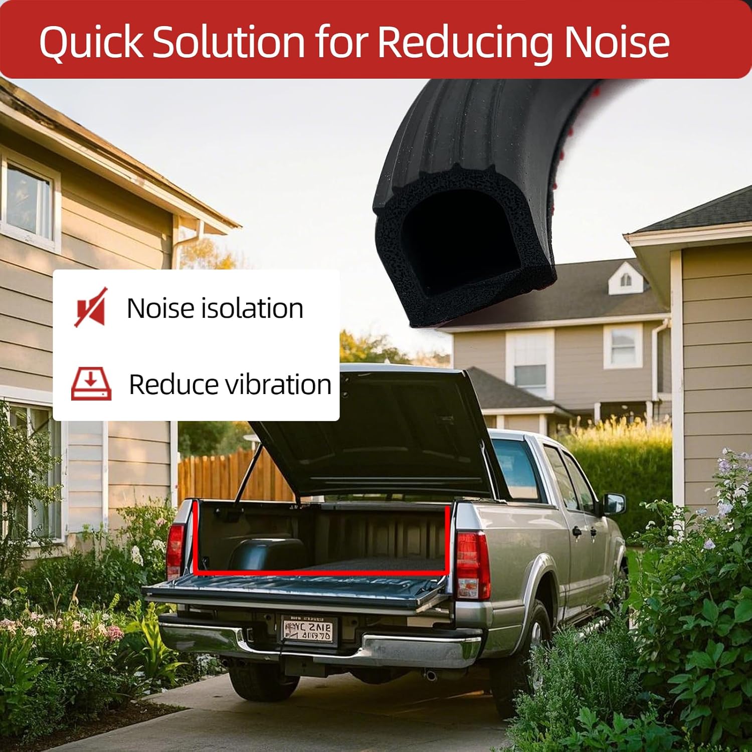 D Shape Rubber Weather Stripping (Black, (0.75INCH ; 0.75INCH) 10FT)