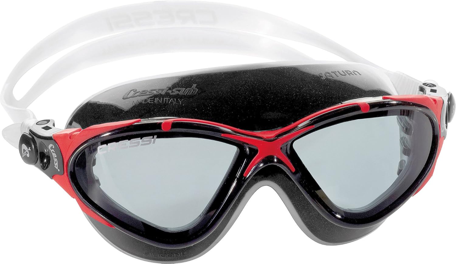 Cressi Thunder Professional Adult Swim Goggles with Wide View Ergonomic Anti-Scratch Lens | Made in Italy by Cressi