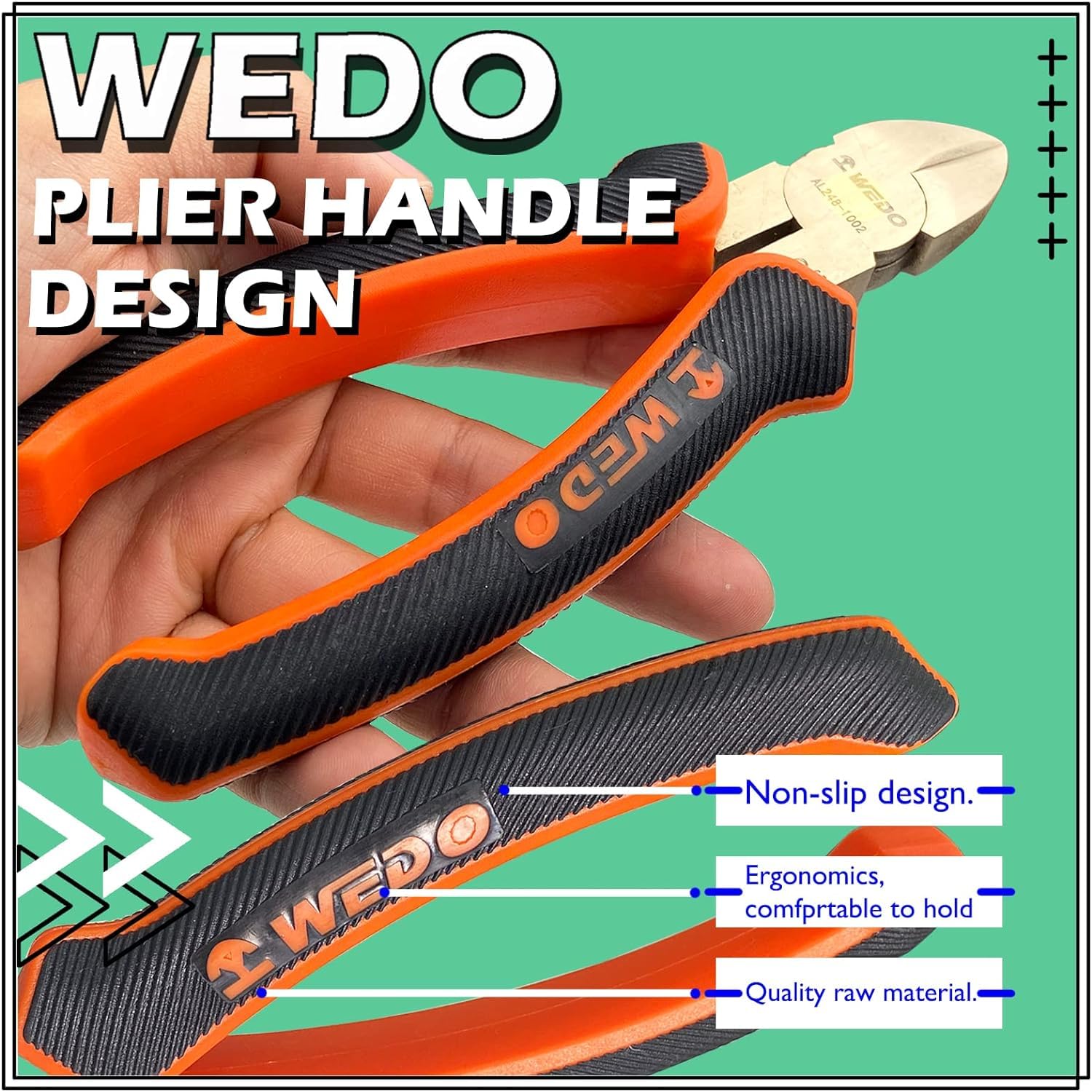 WEDO Pince Coupante Diagonale De 15,2 Cm De Long, Isolée