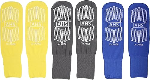 Miniatura 10 de AMERICAN HOSPITAL SUPPLY Calcetines antideslizantes de hospital, calcetines de agarre de punto de varios colores con puño elástico, XL, bariátricos