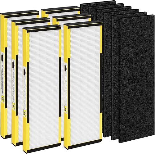 6 paquetes FLT4825 H13 True HEPA filtro de repuesto B compatible con tecnologías purificador de aire AC4300BPTCA, CDAP4500BCA, AC4825, AC4850PT,