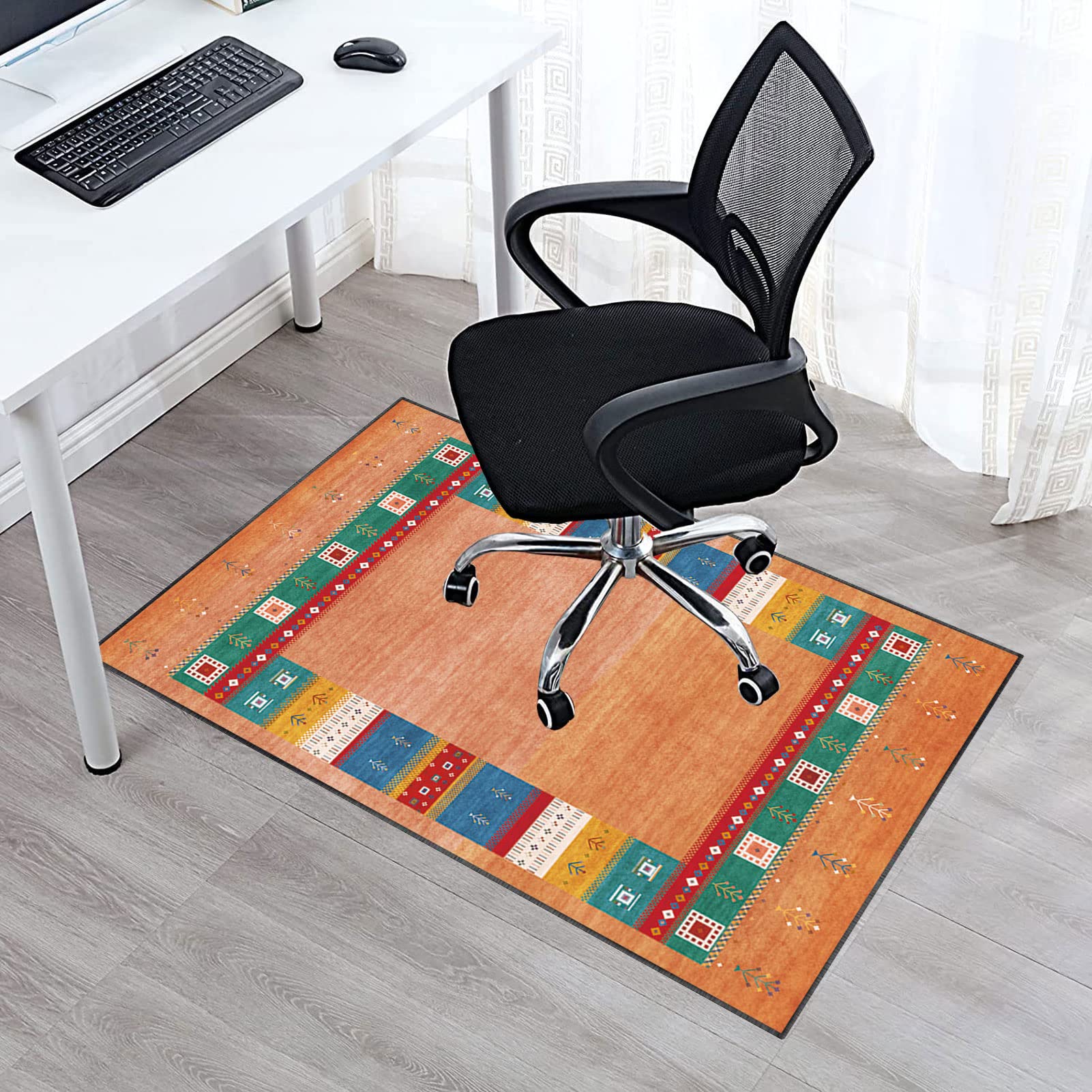 Tapis De Protection Sol Chaise Bureau - Rond, Antidérapant, 80 à 180 Cm, Gaming