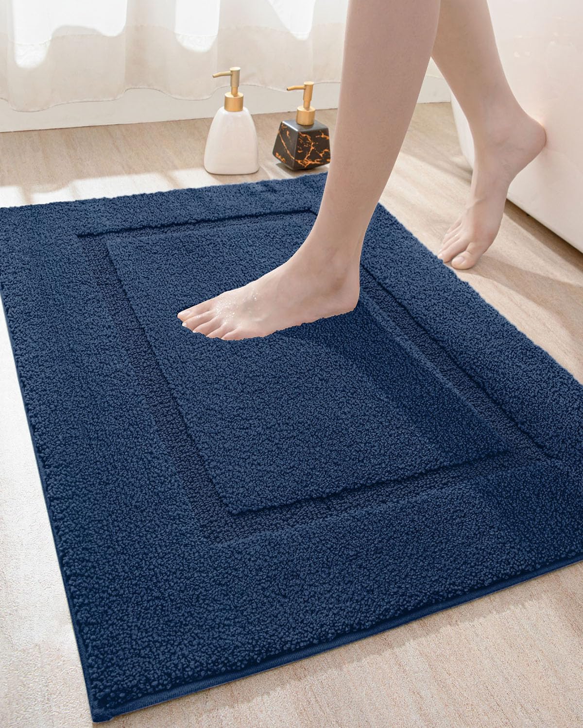 Amazon.com: DEXI Bathroom Rug Mat, Ultra Absorbent Soft Bath Rug ...