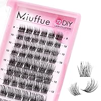 Vista 12 de Extensiones de pestañas en racimo, 72 unidades, pestañas individuales en racimo de pestañas individuales de banda súper fina, pestañas postizas