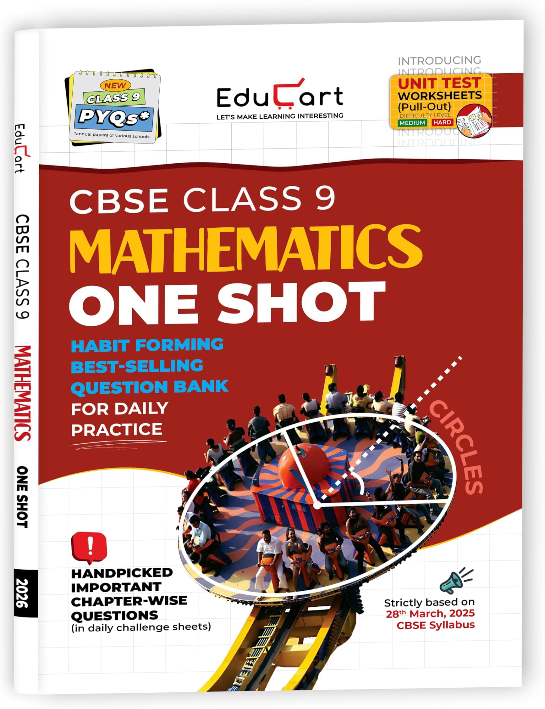Educart CBSE Class 9 Mathematics One-shot Question Bank 2026 (Strictly for 2025-26 Exam)