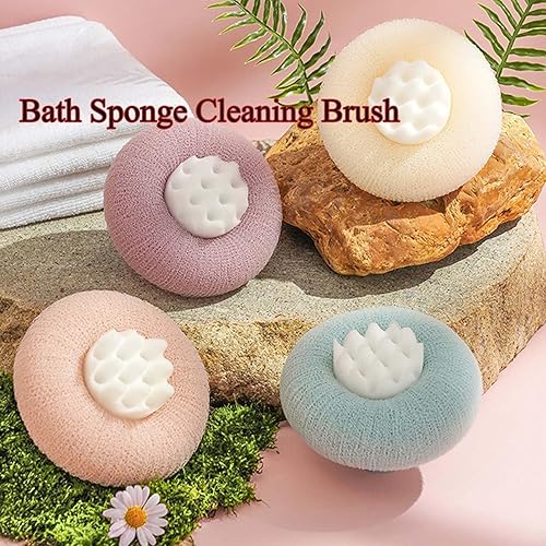 Miniatura 6 de Bola de baño de girasol 2 en 1, cepillo de limpieza exfoliante con ventosa, bola de baño con ventosa de girasol súper suave, esponjas de baño