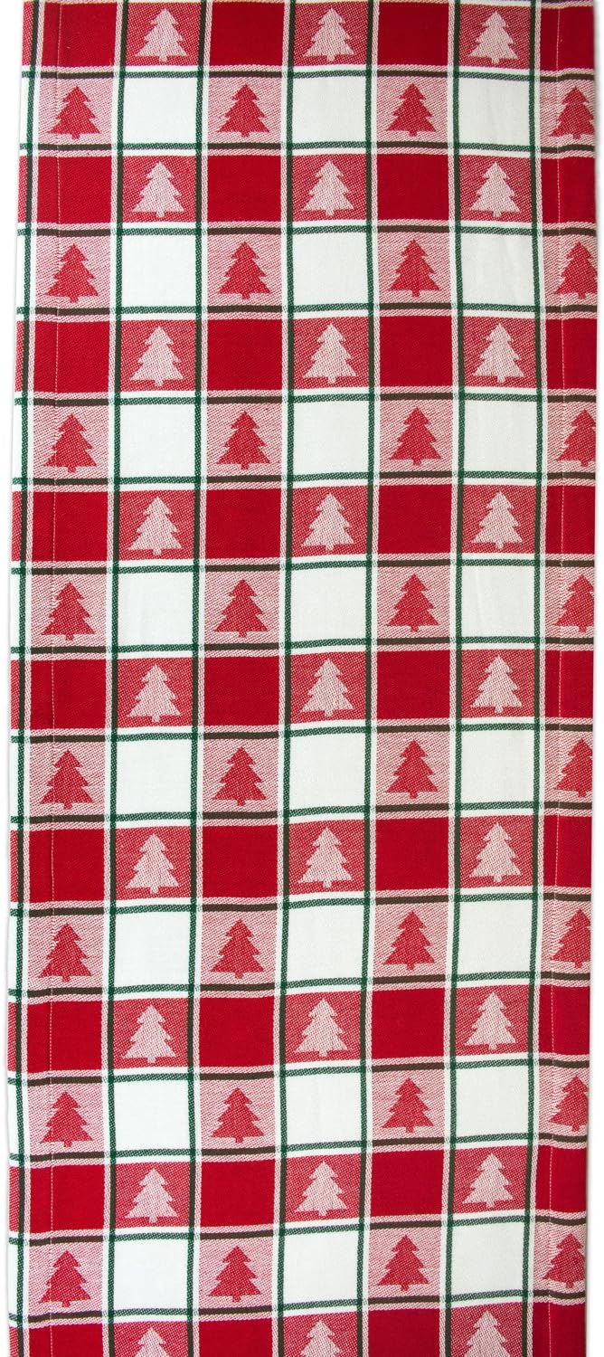 80% Off Discount DII Red & White Check with Christmas Tree 100% Cotton Table Runner, Machine Washable for Holiday Gatherings, Dinner Parties, & Christmas (14x72) Crazy Deals DII Red & White Check with Christmas Tree 100% Cotton Table Runner, Machine Washable for Holiday Gatherings, Dinner Parties, & Christmas (14x72)