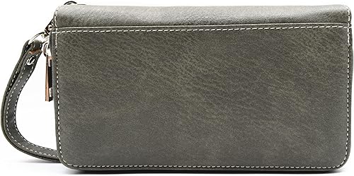 Miniatura 2 de Punk Studs - Cartera con diseño de calavera gótica, hebilla de remache, para mujer, con cremallera, para el día de los muertos, monedero