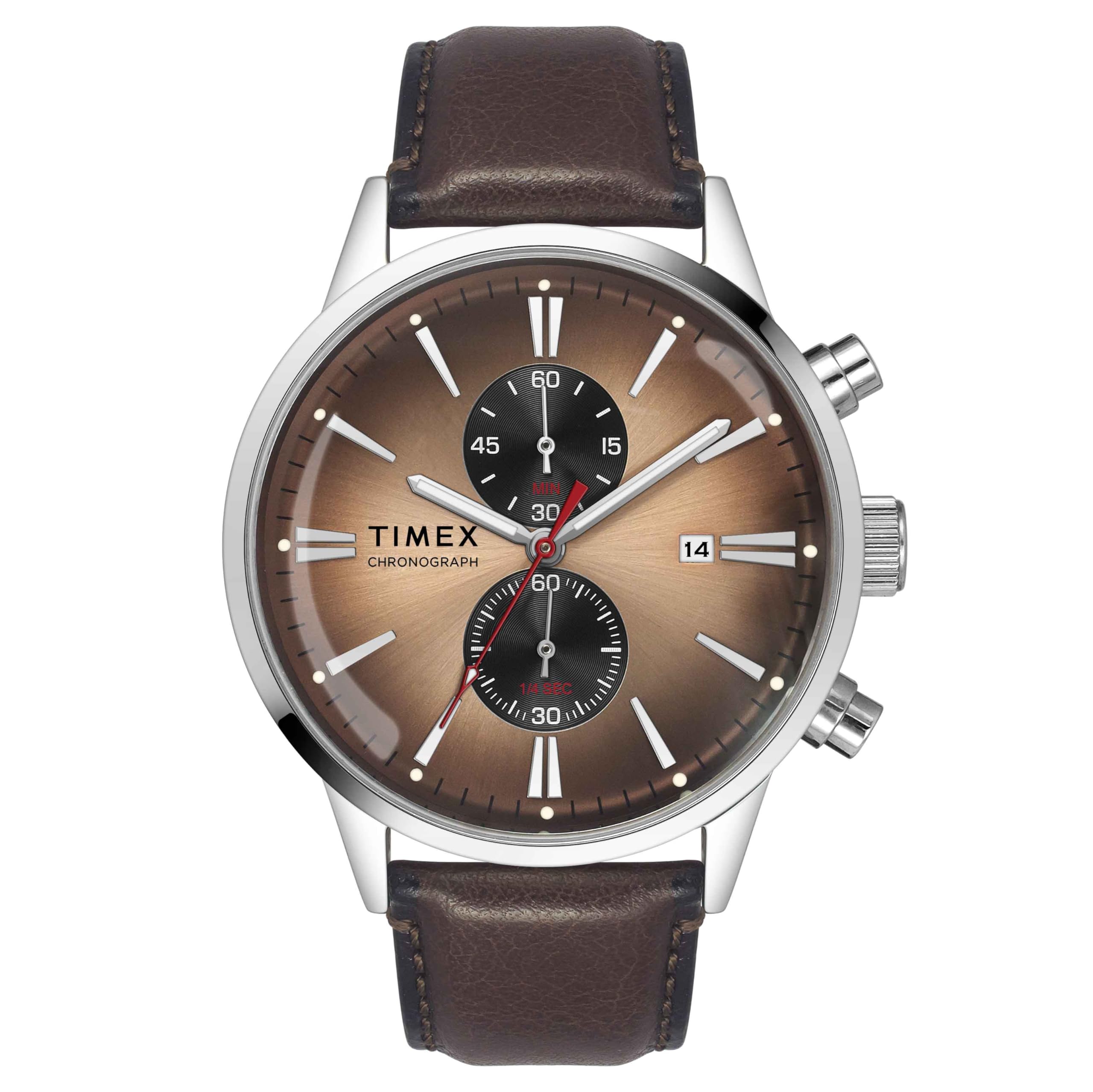 TIMEX Men Brown Round Dial Analog Watch - TWEG19930 (B0D1CG218K) Amazon Price History, Amazon Price Tracker