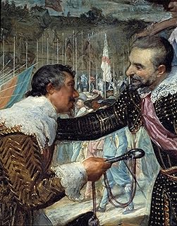 MVOVZQCV Famous Paintings Artwork Retro Print Paintings Breda's Surrender At the End of the Siege of Breda by Diego Rodriguez De Y Velazquez Wall Art Posters for Home Decor 60x90cm